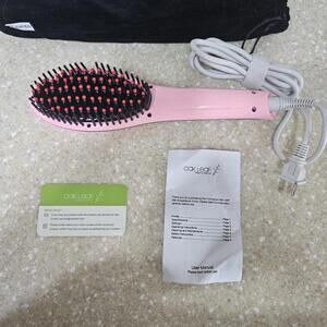Oak Leaf Hair Straightener Comb Pink OL-100